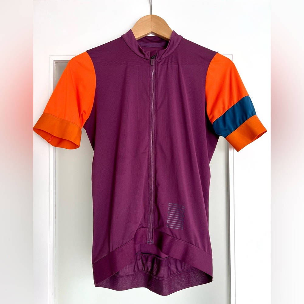 RAPHA Women’s Pro Team Training Short Sleeve Cycling Jersey L Dark Purple/Teal